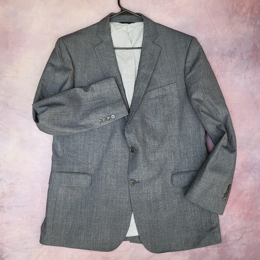 Brooks Brothers Sport Coat Mens Size 44 Gray Wool Tweed Explorer Regent Fit